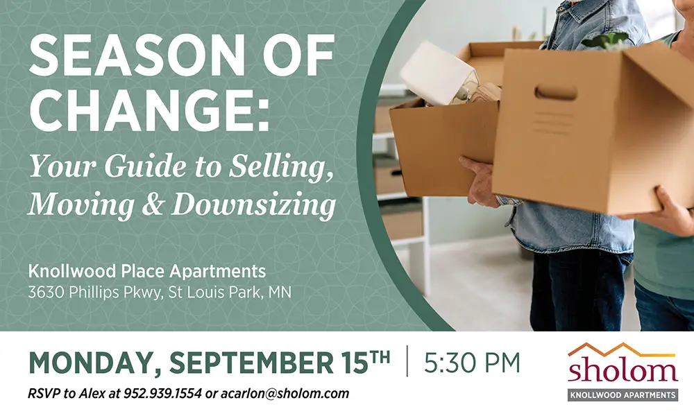 Senior Living Move Seminar at Sholom